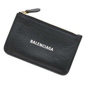Balenciaga Case Leather Card Coin Black